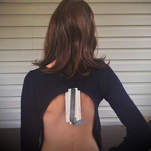 Black ZARA  Top long sleeve brand new with tags